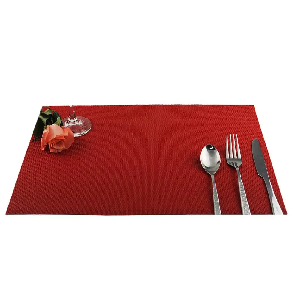 Kitchen Washable PVC Placemat Insulation Table Mat Protector Non slip