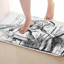 Стиль для девочек коврики для улицы, забавные Противоскользящие коврики для ванной, дверные коврики, дверные коврики под входную дверь