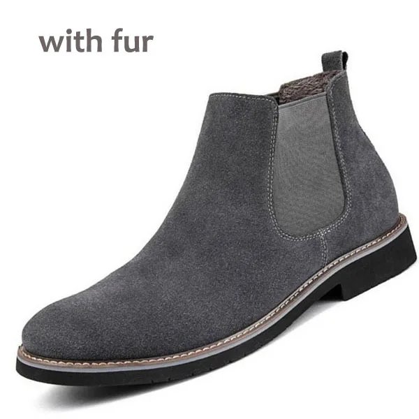 Gray with fur boots