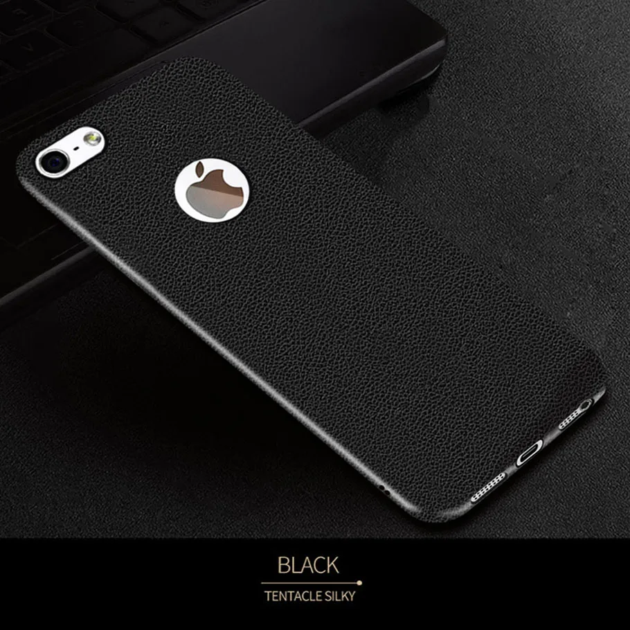 Чехол для iphone se Coque случае 32 ГБ мягкий силиконовый роскошный оригинальный кожаный