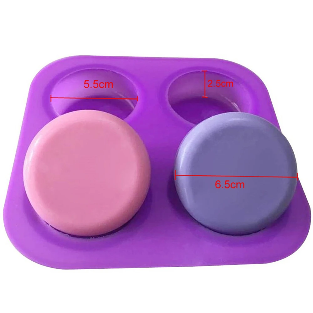 

Four Round Circles Silicone Cake Molds Cake Decorating Tools Chocolate Gum Paste Fondant Muffin Baking Soap Molds Heat Resistant