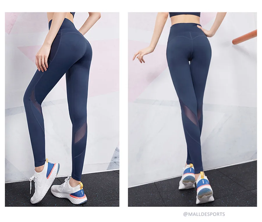 EDONNICA, спортивные Леггинсы с высокой талией, сексуальные сетчатые штаны для йоги, штаны для тренировки живота, женские эластичные колготки для фитнеса и спортзала