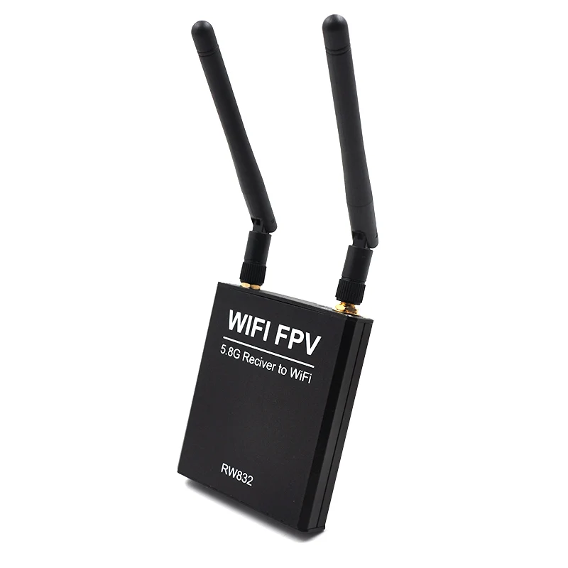 FPV WIFI Receiver Screen Display Module 5.8G AV Signal Transfer to WIFI Transmission for IOS Android Smartphone iPad Tablet 2