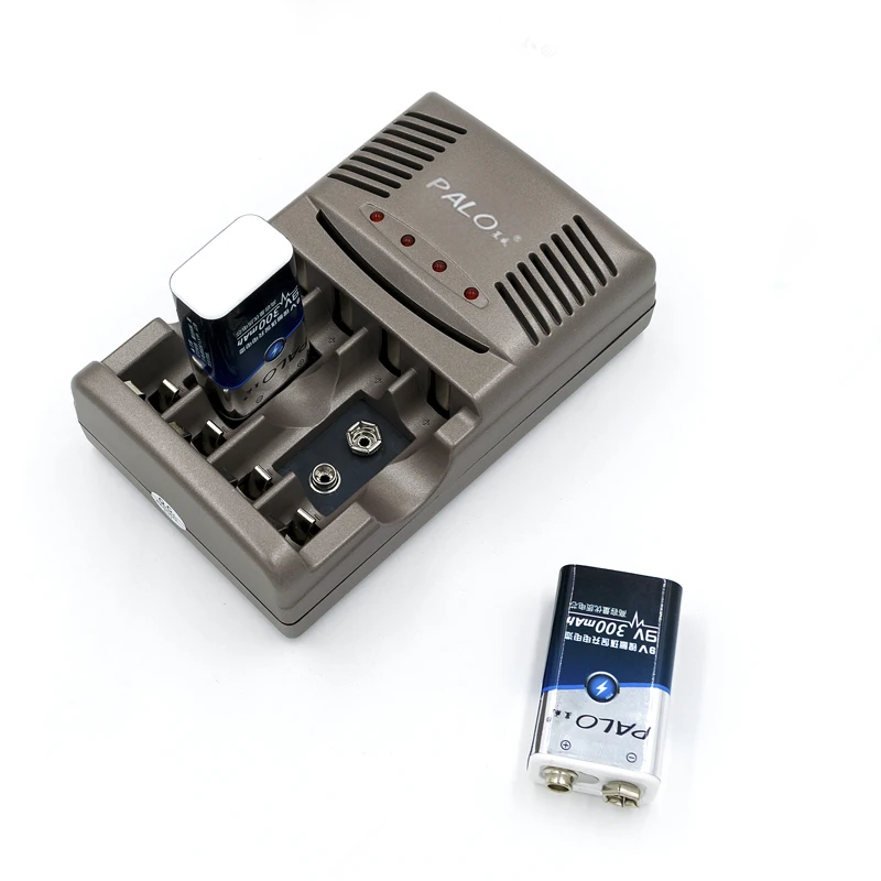 Бесплатная доставка зарядное устройство с 4 слотами для батарей AA / AAA 9V NiCd NiMh|battery