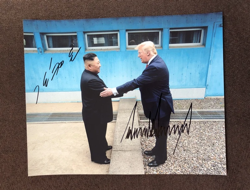 hand signed Putin Barack Donald Trump autographed photo 8*10 limited version autograph in ink 072019