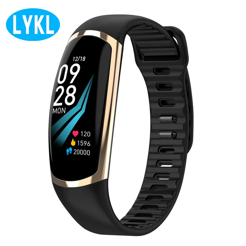 cheap LYKL color screen R16 smart bracelet movement step number sleep monitor heart rate tracker push information blood pressure