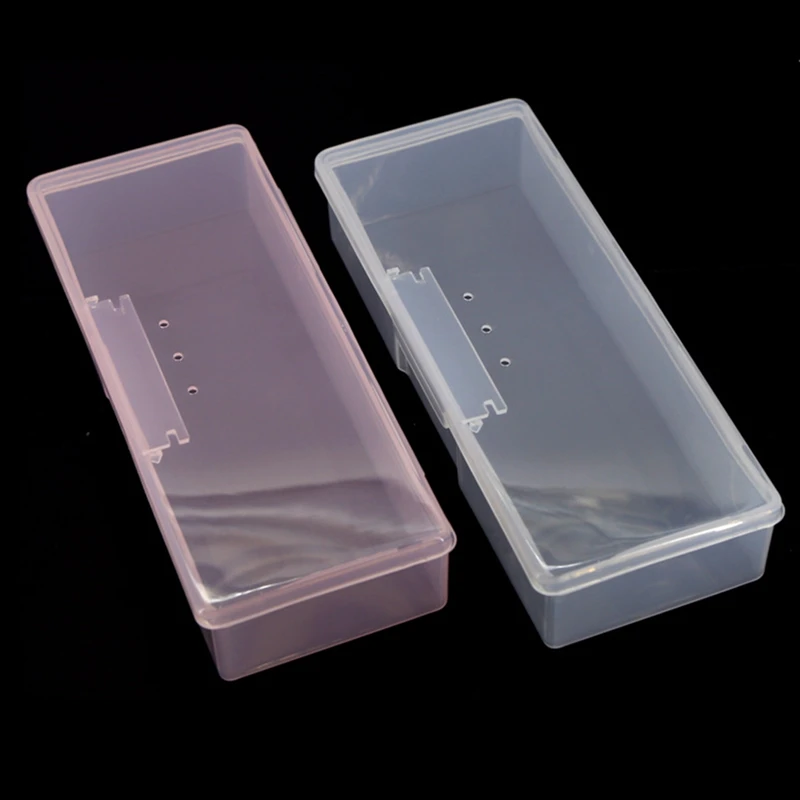 

New pp Transparent Plastic Box Storage Box Rectangular Tool Plastic Collecting Transparent Nail Tips Case Jewelry Watch Boxes