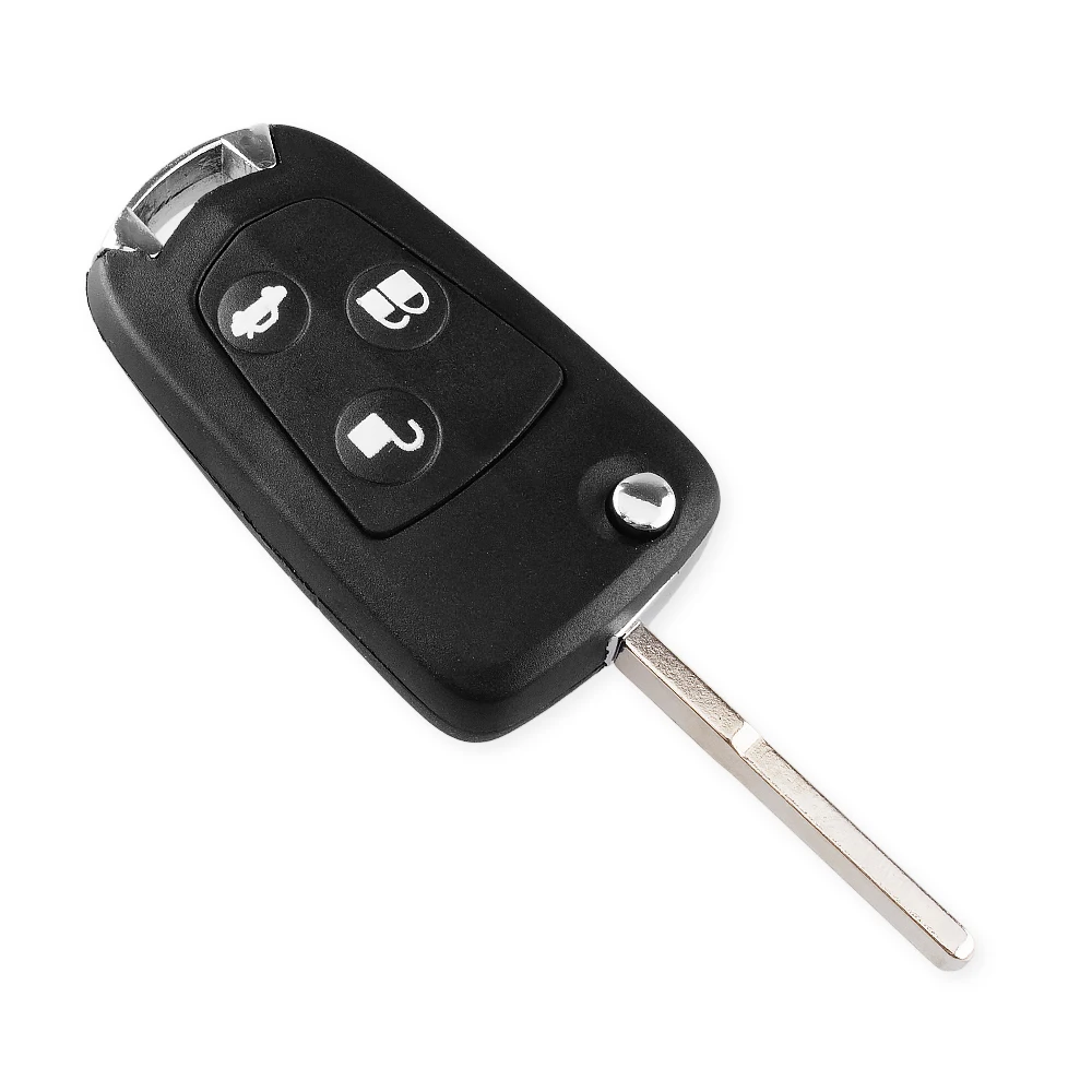 KEYYOU 3 кнопки флип складной корпус автомобильного ключа дистанционного управления для Ford Focus Mondeo Fiesta Пума брелок Авто ключи чехол
