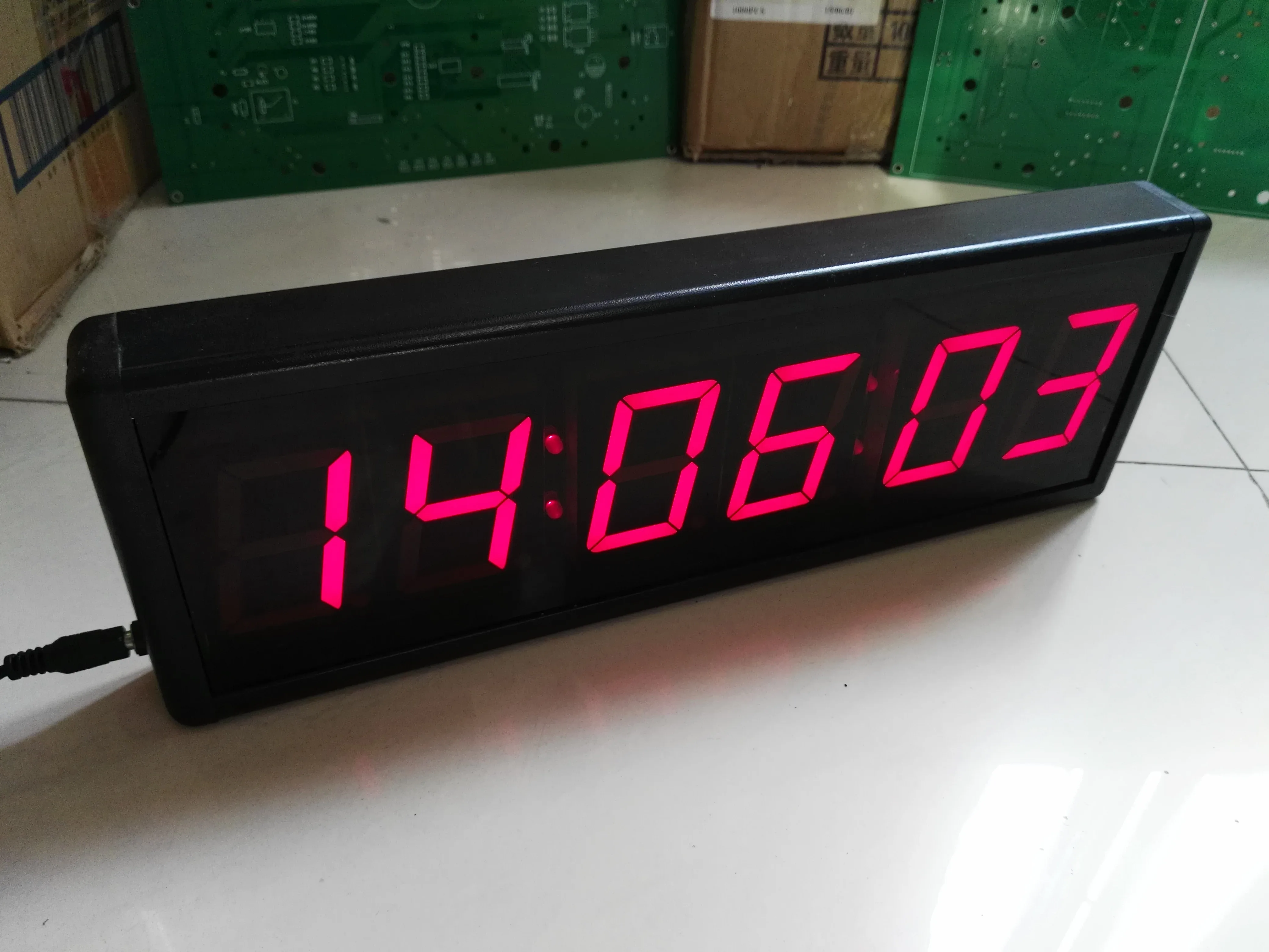 2.3 Inch Stopwatch Digital Tampilan 31X7 Cm Layar Besar Positif Timer