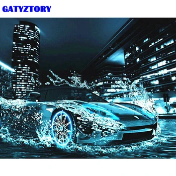 

GATYZTORY Frame Car Diy Painting By Numbers Abstract Modern Wall Art Picture Hand Painted Oil Painting For Home Decor 40x50cm