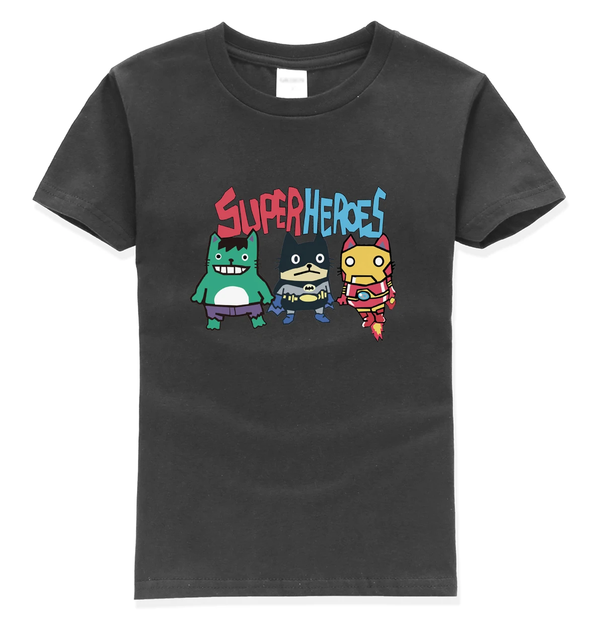 

2018 summer new fashion brand kids t shirts homme hip hop t shirt Super heroes batman print kids t-shirt pullovers boys clothes