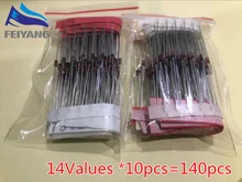1/2w 0.5W Zener Diode 3.3-30V 14values*10pcs=140pcs Assorted Assortment Set New electronic diy kit