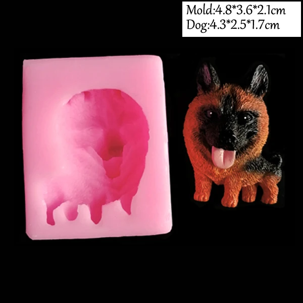 25 стилей, новинка, 3D силиконовая форма для мыла в виде милой собаки, формы для свечей, сделай сам, инструменты для украшения тортов из мастики, желе, конфеты, шоколад, полимер C340 - Цвет: C