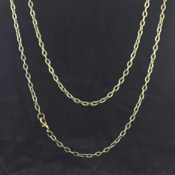 

70cm 2mm Jewelry Vintage Chain Antique Bronze chain,Alloy/Metal Chain with Lobster clasp 50pcs/lot Free shipping~!