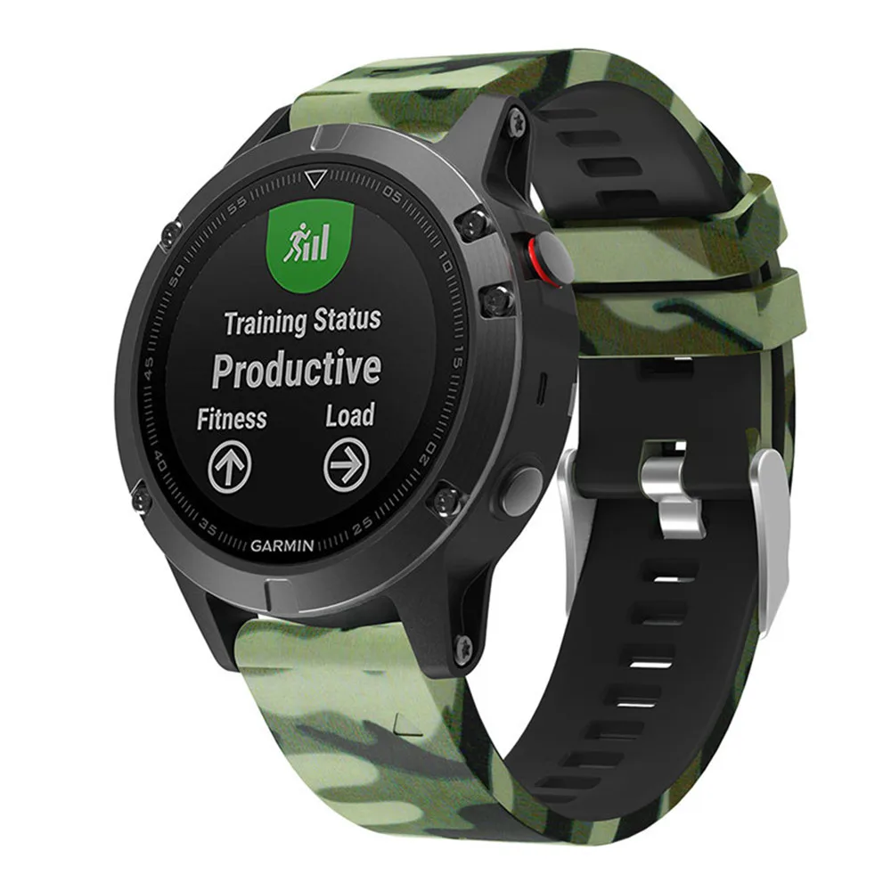 22 мм спортивный силиконовый ремешок для Garmin Fenix 5 5 Plus Сменные модные часы с узором браслет для Garmin Forerunn 935