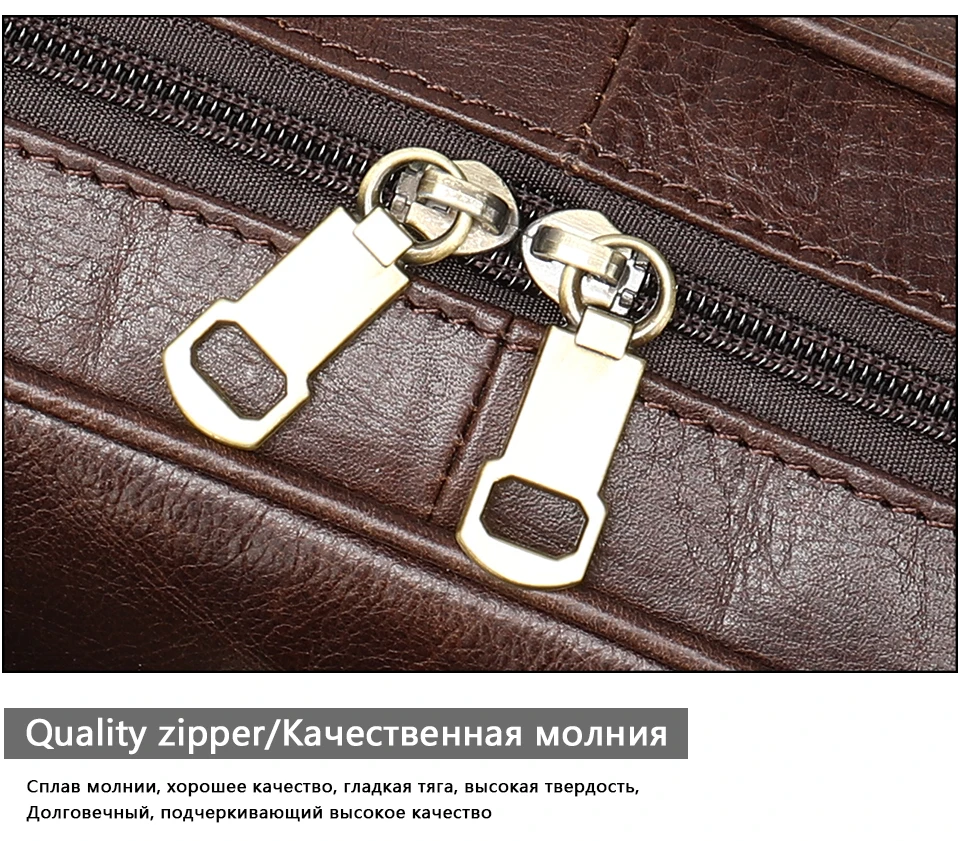 couro genuíno 15 'laptop portátil bolsa de