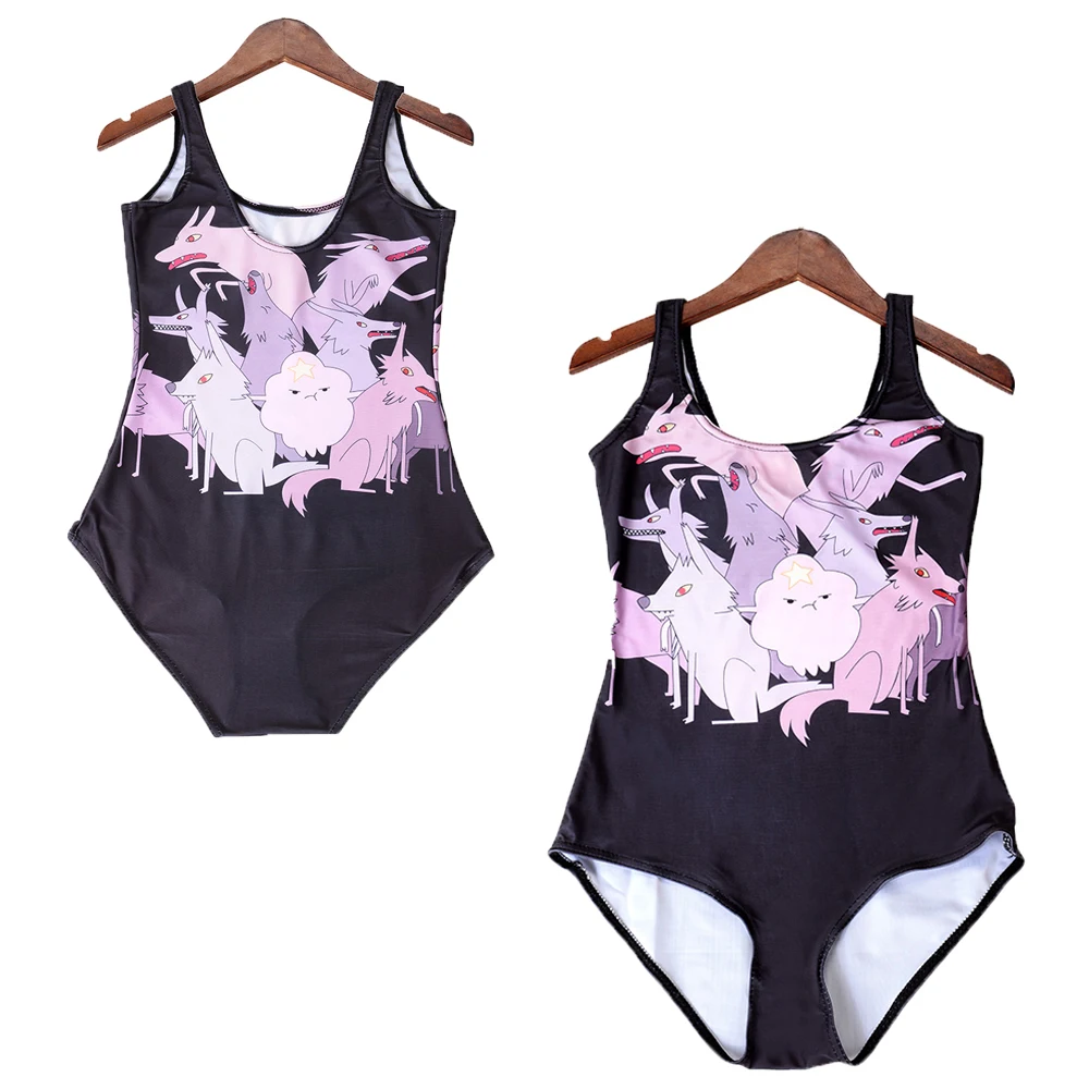 Adventure Time Bathing Suit Summer Cute Girl One Piece Swimwear Lumpy