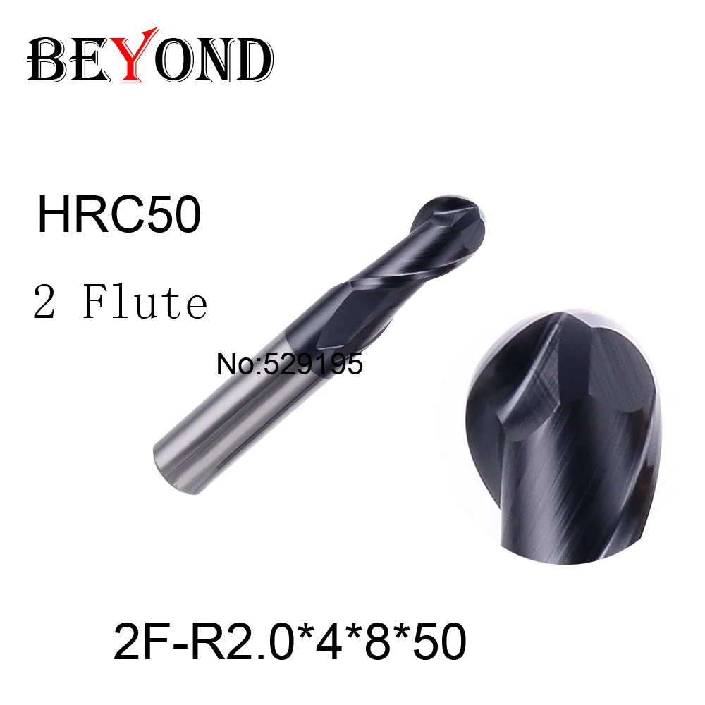 

2f-r2.0*4*8*50,carbide End Mills,carbide Square Flatted End Mill,coating:nano,factory Outlet Length