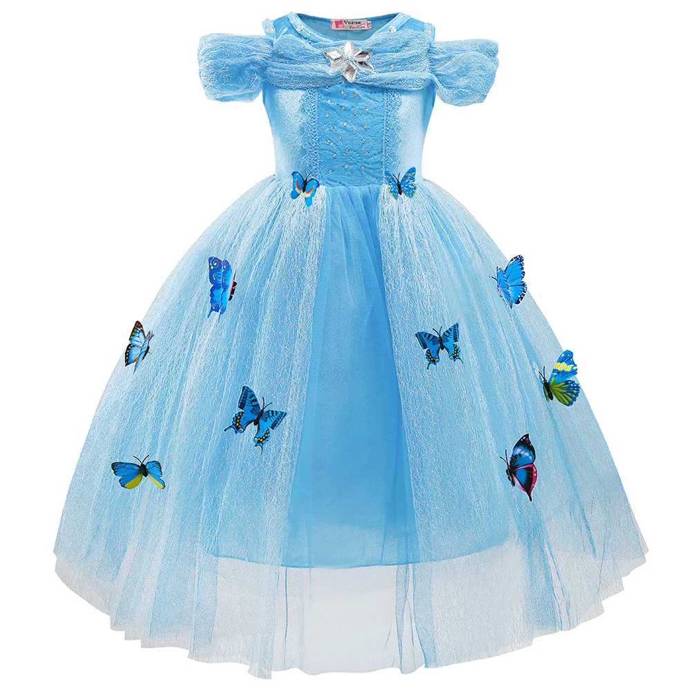 Disney Cinderella Princess Dress Girl European And American Fluffy