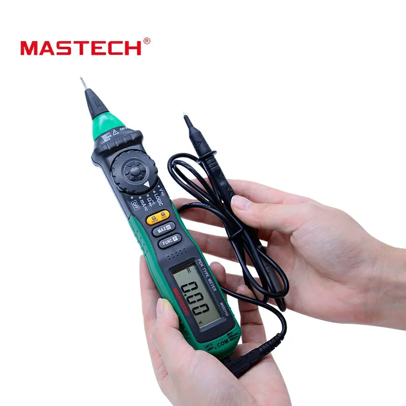 Цифровой мультиметр MASTECH MS8211D с автоматическим диапазоном измеритель типа ручки