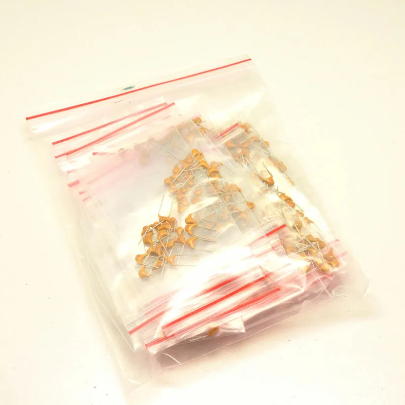 

Free Shipping 31valuesX20pcs=620pcs Monolithic / Multi-layer Ceramic Capacitor Assortment Kit 10PF-680NF MLCC Pack