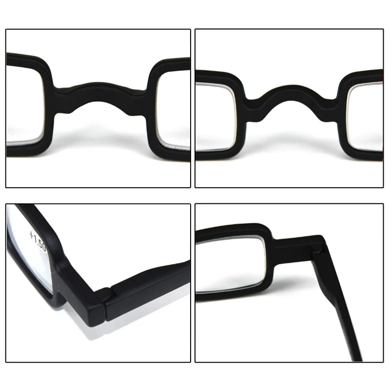 Iboode ретро мини квадратной, круглой формы очки для чтения унисекс Сверхлегкий Стильный компьютер рецепт оптические прозрачные линзы очки