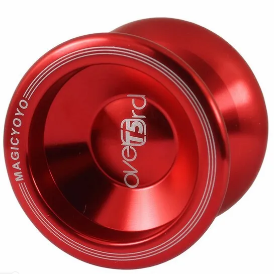 Лидер продаж шариковый подшипник магический йойо T5 обновленная версия сплав Алюминий йо-йо, металлический Профессиональный Auldey игрушка Йо-Йо - Цвет: Красный