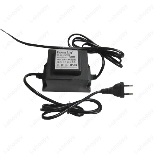 

12V 2.5A 30W Driver Power Supply AC to AC Adapter Transformer for LED RGB Lights Waterproof IP65