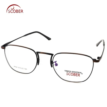 

2019 = Scober= Alloy Retro Bronze Eyeglasses Frame Optical Custom Made Prescription Reading Glasses Progressive Photochromic