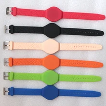 125 KHz ID записи T5577 силиконовый wirstbands RFID пассивные карты rf-метка 100 шт./лот красочные