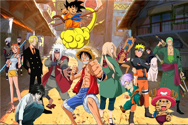 wallpaper one piece and naruto