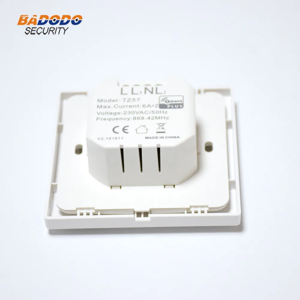 Двухканальный настенный выключатель Z Wave plus частота 868 42 МГц для ЕС модуль розетки