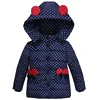 Chaqueta de invierno de la muchacha abajo parka caliente niños Outwear la chaqueta niño Abrigos conejo de manga larga con capucha de algodón bebé del cabrito traje para la nieve ► Foto 2/6