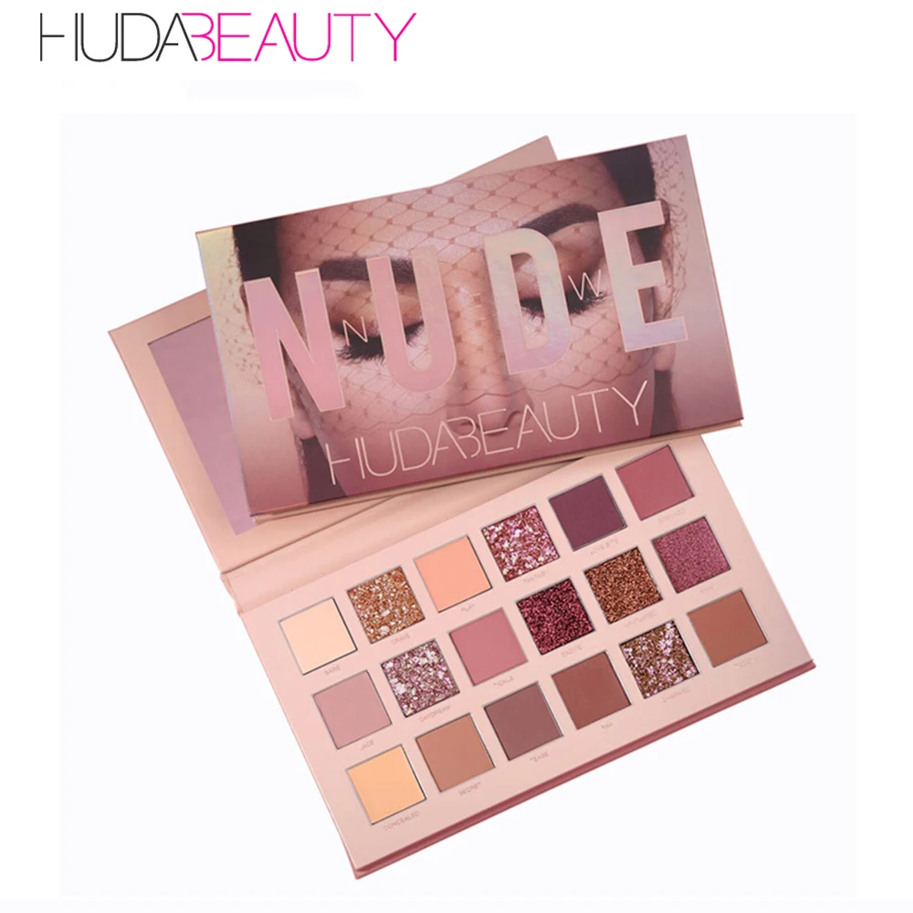 

New NUDE Eye Rose Eye Shadow Palette 18 Sades Europe Box Makeup Eyeshadow Palette Matte Shimmer Makeup Pallete