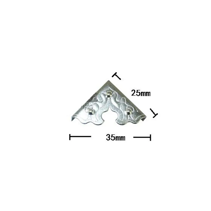 Треугольники углу, углы Деревянный ящик, протектор мебели, декор деревянной коробке, резной узор защитников, винтаж стиль, 25 мм