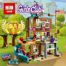 LEPIN 01063 Da Série Da Menina Amizade Casa modelo de Blocos de Construção Tijolos Educacionais Brinquedos para Presentes do Aniversário Dos Miúdos LegoINGlys 41340