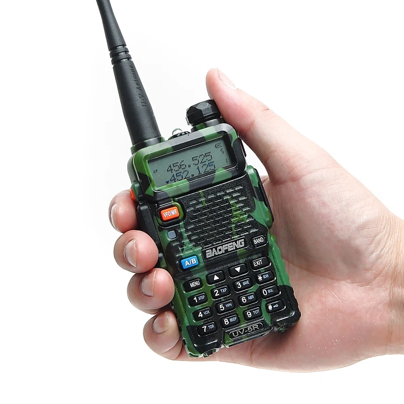 2 шт. Baofeng UV-5R Портативная радиостанция 5 Вт 128CH VHF UHF Двухдиапазонная UV5R двухсторонняя радиостанция для охоты Ham CB радио