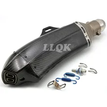 carbon fiber exhaust pipe Akrapovic motorcycle exhaust pipe muffler For YAMAHA XJR 1300/Racer FJR 1300 XJR1300