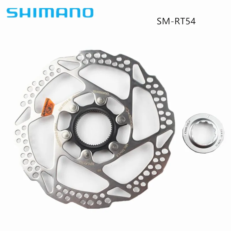 Online 1PCS SHIMANO Freno A DISCO A Disco Rotore SM RT54 CENTRO di BLOCCO Mountain Bike Disco RT54 XT SLX DEORE 160MM 180mm MTB Della Bici