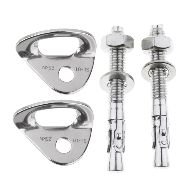 Buy 4pcs 25KN Mountaineering Rock Climbing Bolt Hanger