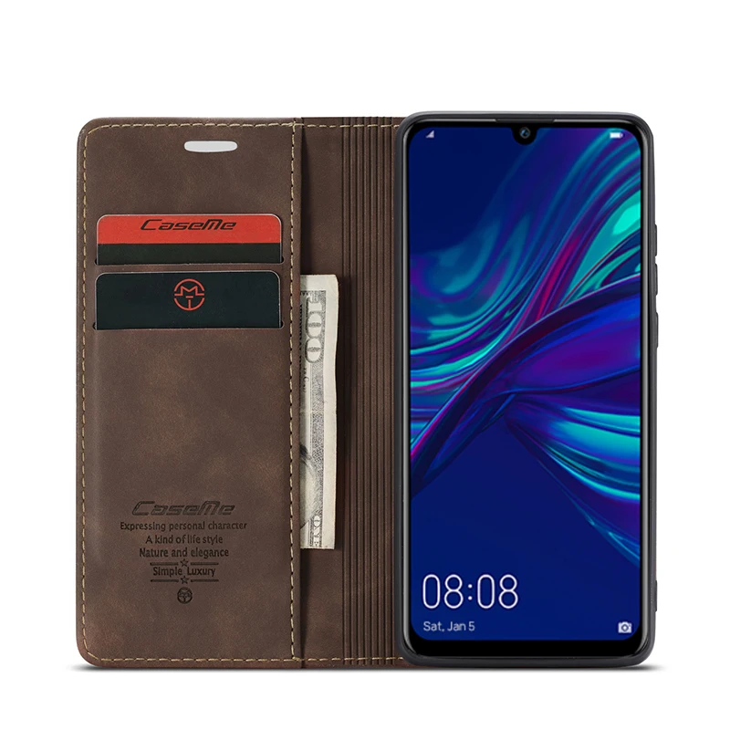 Чехол для Huawei P30 Pro чехол P20 Lite держатель телефона роскошный кожаный Магнитный