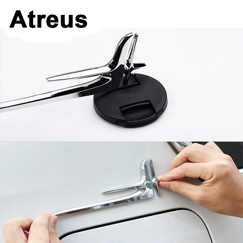 Atreus 2 шт. нержавеющая сталь автомобиль ABS значок на крыло кузов наклейка для VW polo