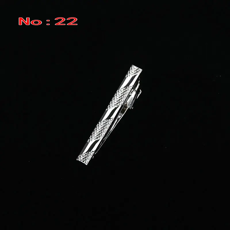 Brand New Simple Metal Silver Tie Clip For Men Wedding Necktie Tie Clasp Clip Gentleman Tie Bar Crystal Tie Pin For Mens Gift