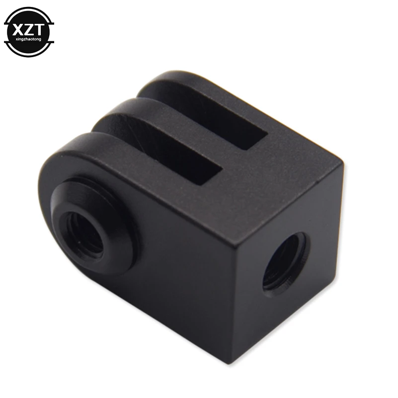 1PCS Universal CNC Aluminum Alloy Mini Tripod Mount Outdoor Sports Camera Base Adapter for GoPro SupTig All 1/4" Screw Monopod mini tripod camera tripod metal mini tripod stand camera tripod mount tripod screw mount adapter