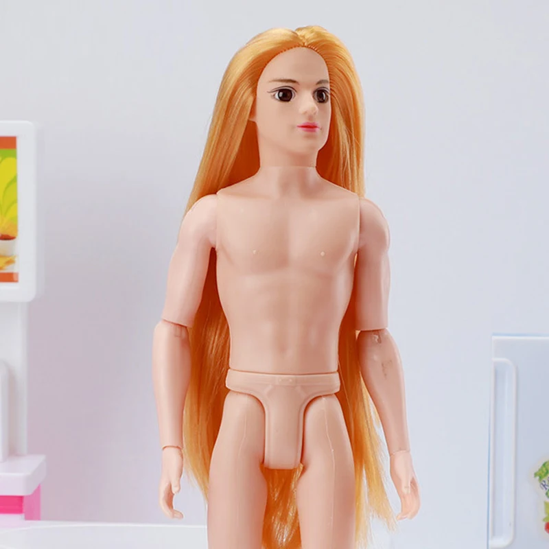 30 см древняя мужская кукла с длинными волосами 14 подвижных шарнирных мужчин кукла тела принца обнаженного тела бойфренда обнаженной куклы Дети DIY игрушки
