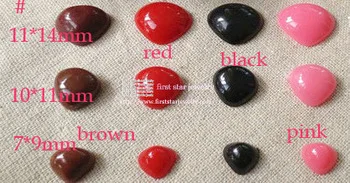 11*14 мм пластиковые плоские треугольные игрушечные Носы Для украшение для медвежонка красный/розовый/черный/коричневый вы можете выбрать цвет или смешанный/# SW