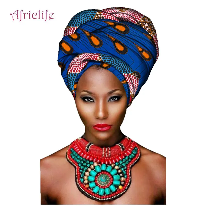 Лоскутные узоры, африканские повязки на голову, женский платок на голову, высокое качество, хлопок, женские повязки на голову, аксессуары AF008 - Цвет: 20