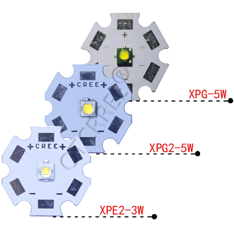 1 шт CREE XPG2 XML2 XM-L T6 XM-L2/XP-E R3/XR-E Q5/XP-G2 R5/XT-E R5 светодиодный вспышка светильник лампа LED чип с 20 мм база