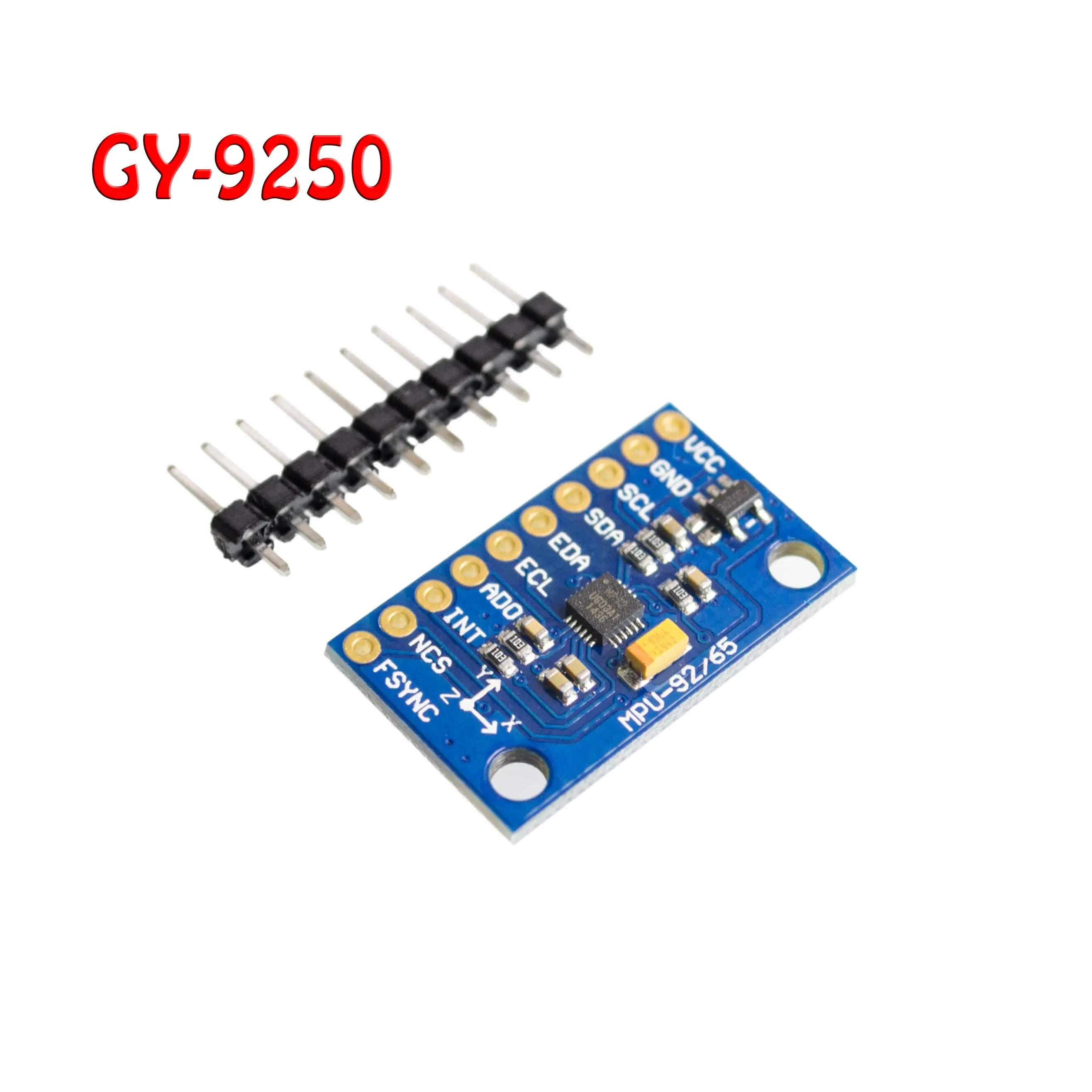

1Set SPI IIC/I2C GY-9250 MPU 9250 MPU-9250 9-Axis Attitude +Gyro+Accelerator+Magnetometer Sensor Board Module MPU9250 3-5V