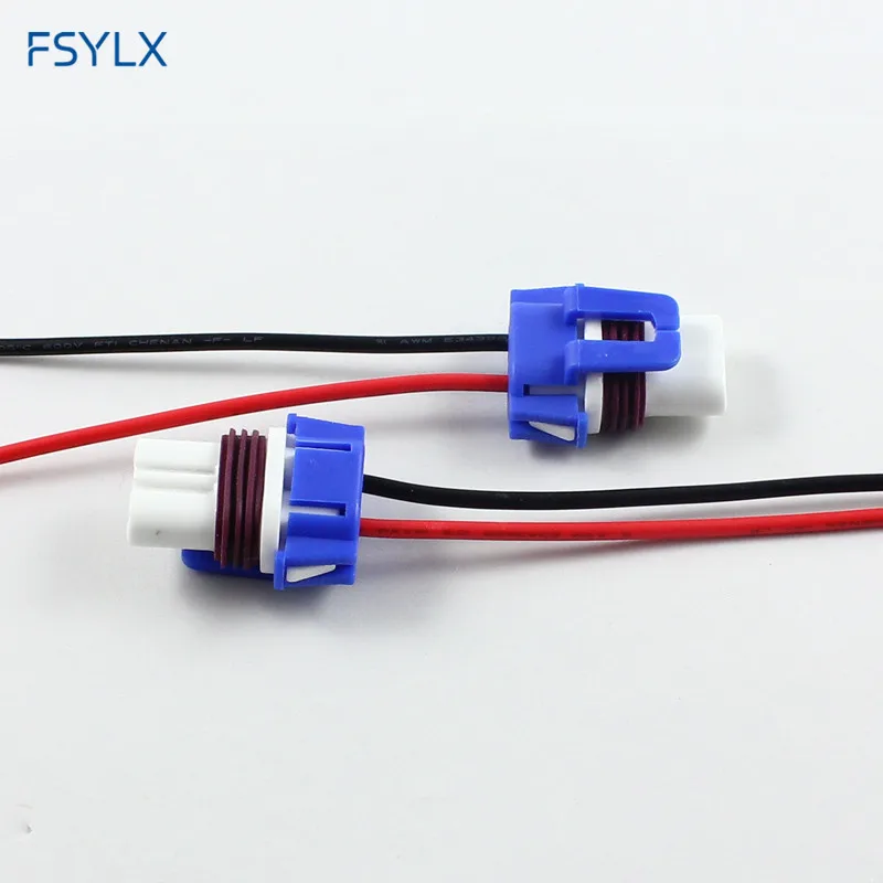 

FSYLX 20PC Ceramic 9005 9006 LED socket connector adapter HB3 9005 HB4 9006 LED fog lamps headlight socket cables adaptors